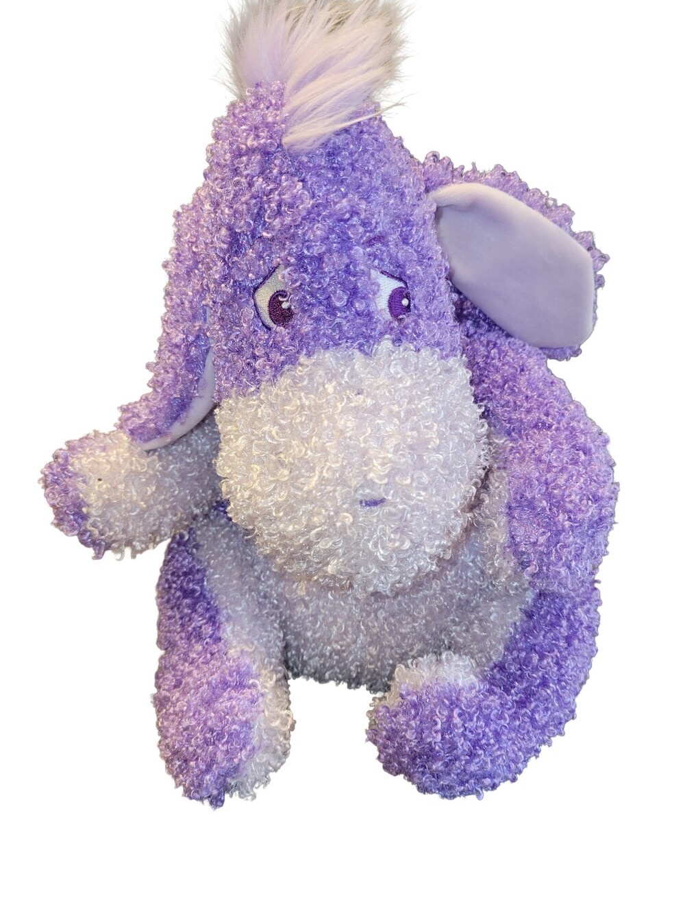 Disney Store Exclusive Eeyore Gumdrop Purple Curly Plush Rare Collectible 11.5"